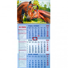 Календар офісний 2026 з бігунком 1 пружина (Укр/англ)